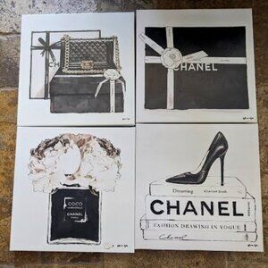 Set of 4 Oliver Gal Chanel Portraits 16 x 16